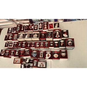 Hallmark Keepsake Christmas Ornaments Vintage Lot of 55 New Original Box